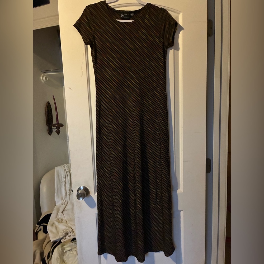 Striped vintage maxi dress